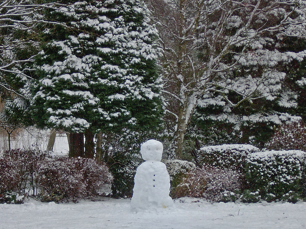 Snowman Taken in Grove Park, Harborne, Birmingham. mdecker121 Flickr