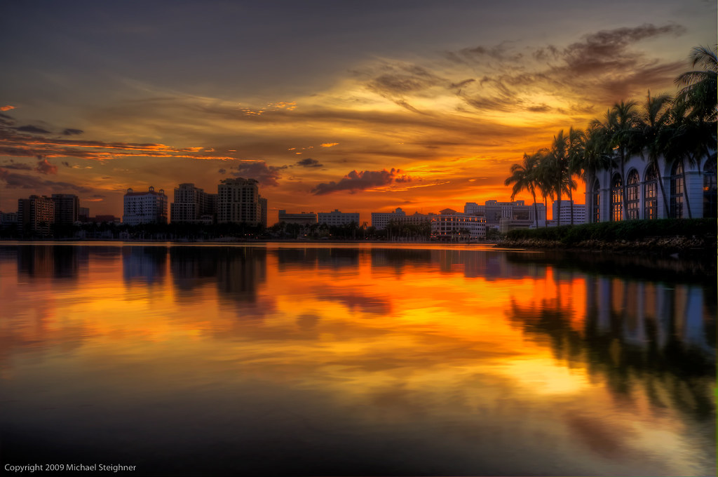 Sunset over West Palm Beach, FL Hey Folks, I'm back!!!! Cu… Flickr