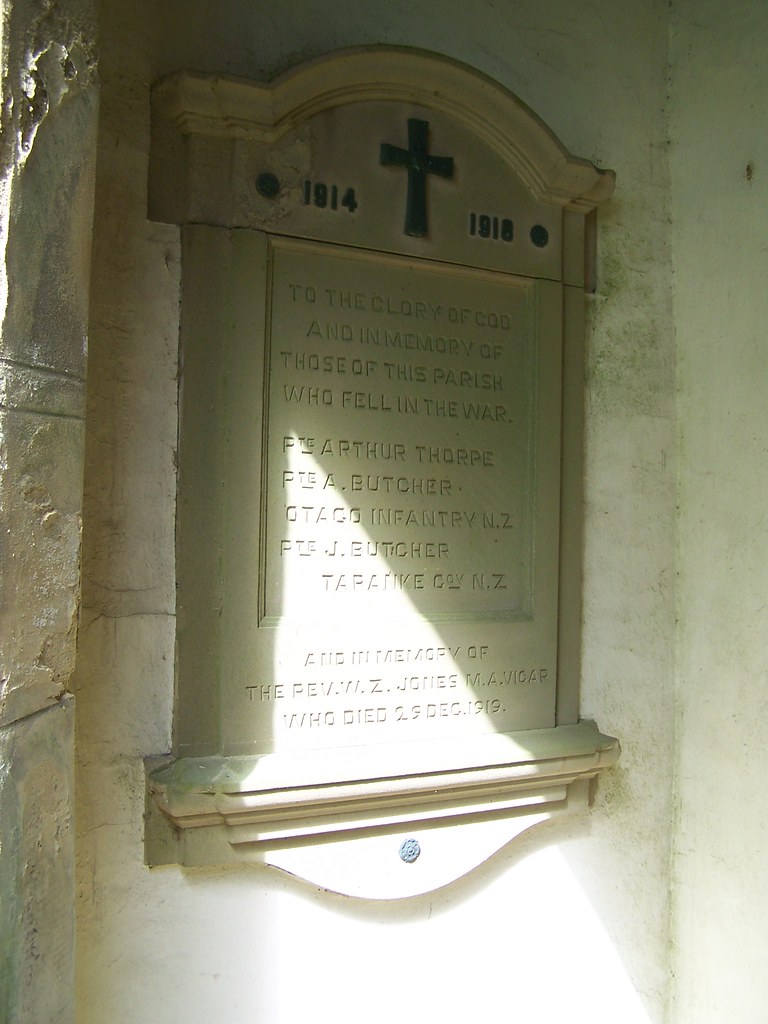Yorkshire, Skipton on Swale WW! memorial in the porch Skip… Flickr