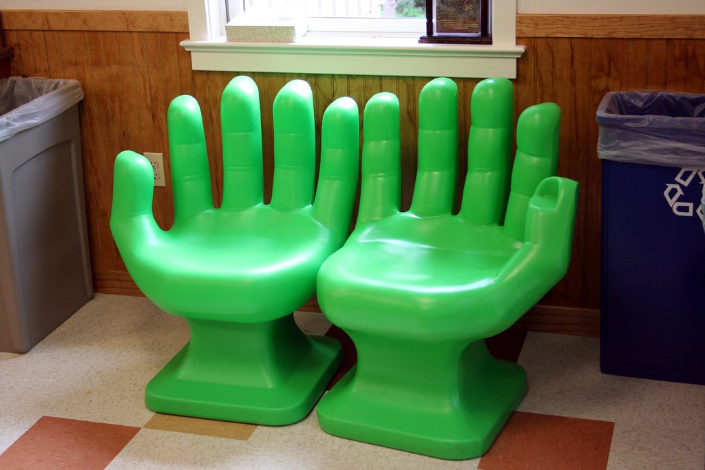 Green Hand Chairs To be honest, these chairs are a tad unc… Flickr