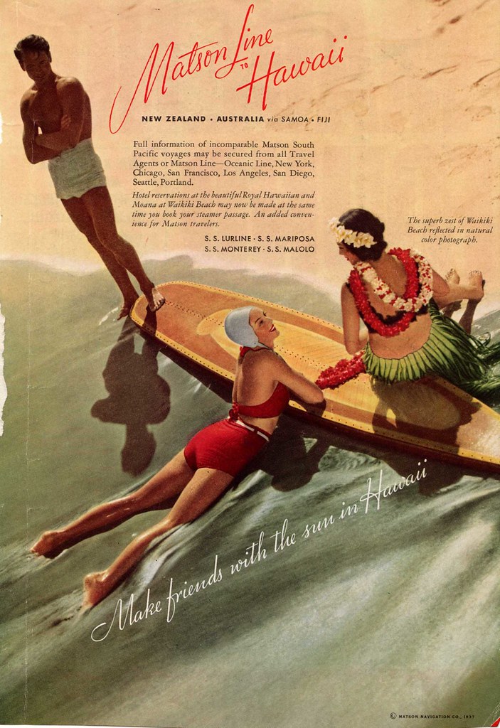 Vintage Matson Advertisement Hawaii My favorite Matson ad,… Flickr