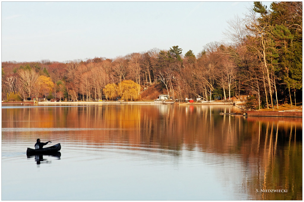 Fishing Duck Lake 931209 Sunset fishing trip by canoe D… Flickr