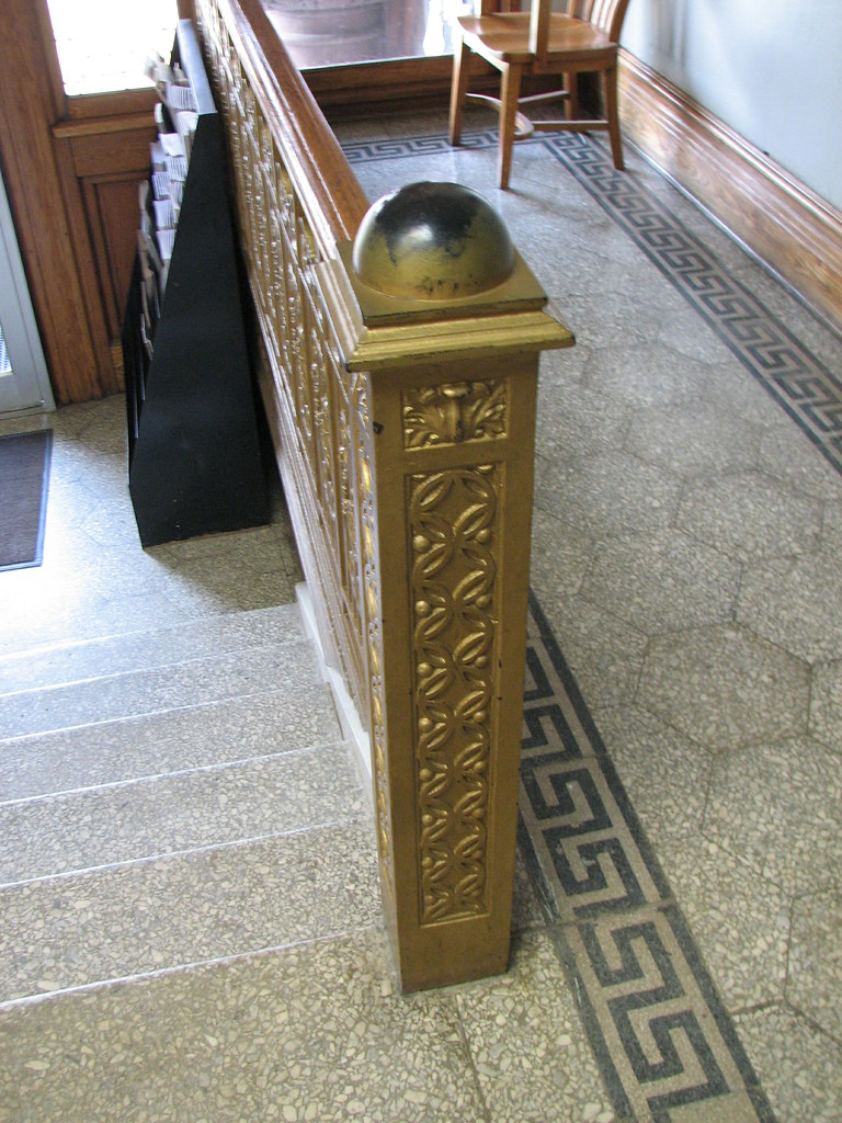 Barbour County Courthouse (Philippi WV) stairwell detail Rich