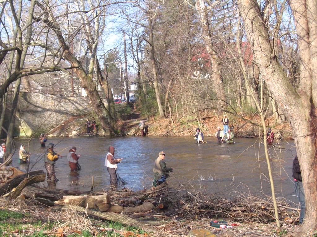 Opening Day Yellow Breeches, by the bridge in Boiling Spri… KitAy