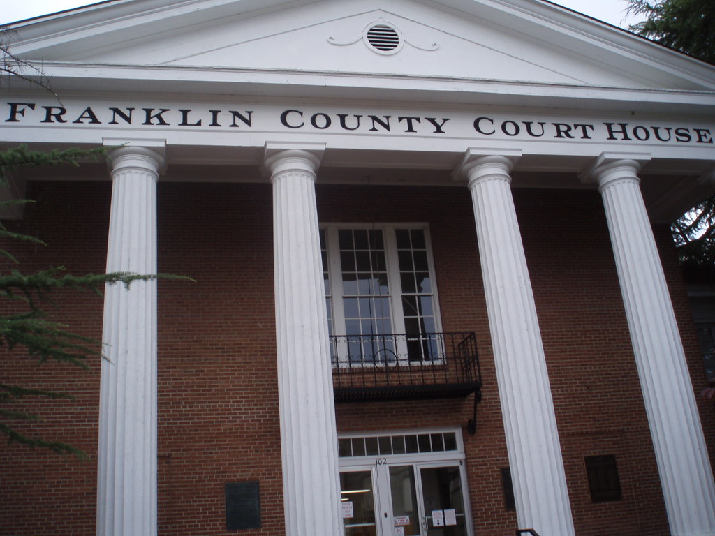 Entrance Franklin County Courthouse Louisburg NC Steve "Rusty" Rust
