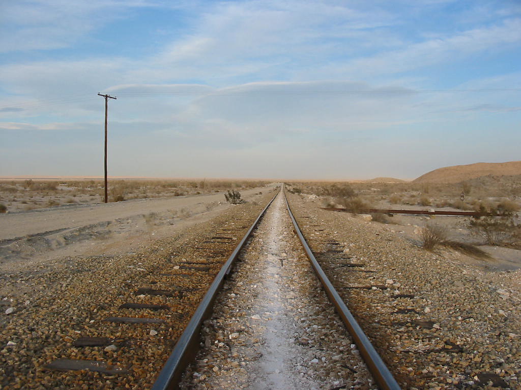 The 19 mile narrow gauge railroad to Plaster City photos of the trains