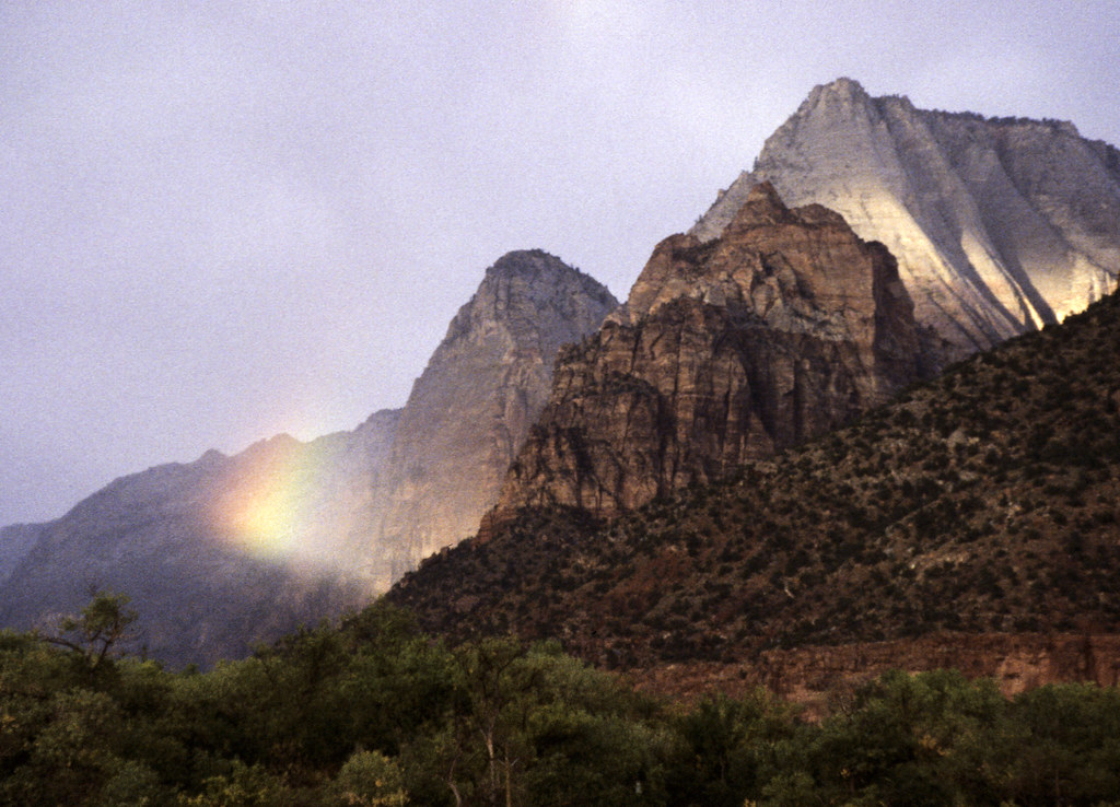 Partial Rainbow, Zion National Park Partial rainbow in Zio… Flickr