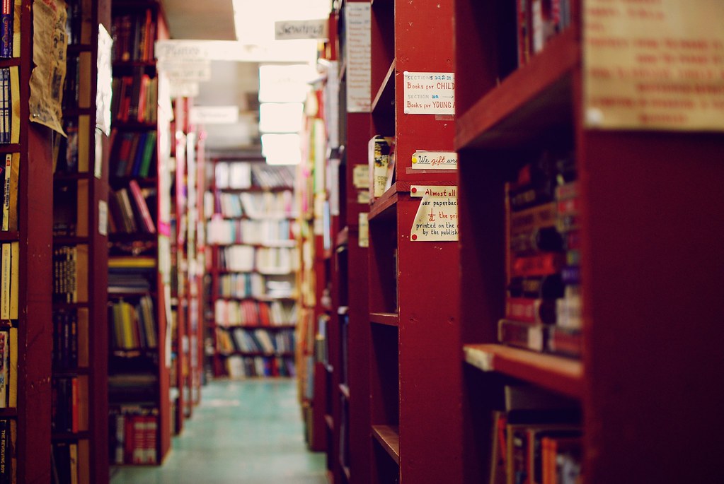 Just one small section of this massive usedbooks store. Flickr