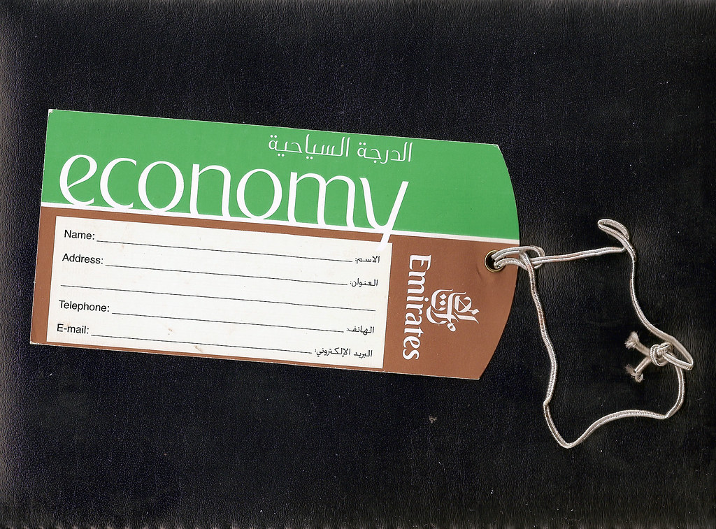 Emirates Economy Luggage Tag a photo on Flickriver