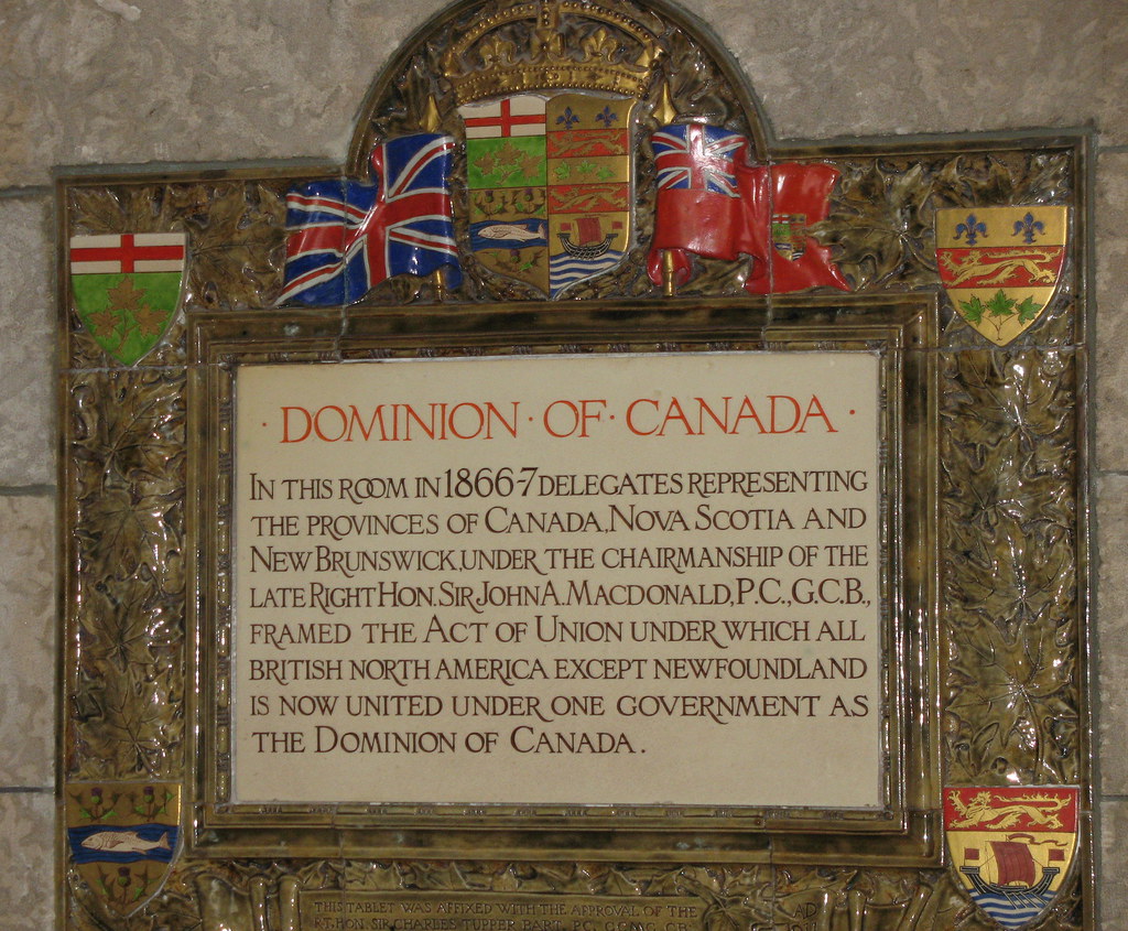 Dominion of Canada Plaque in the Ottawa parliament buildin… Flickr