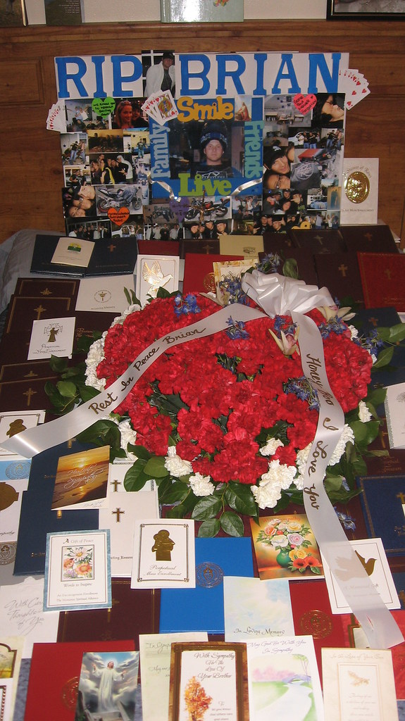 Brian's Bed Brian's bed. Literally covered with sympathy a… Flickr