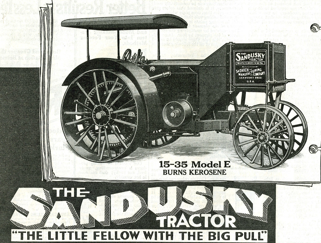 1917 Sandusky Tractor Dauch Mfg. Co., Sandusky, Ohio, ran … Flickr