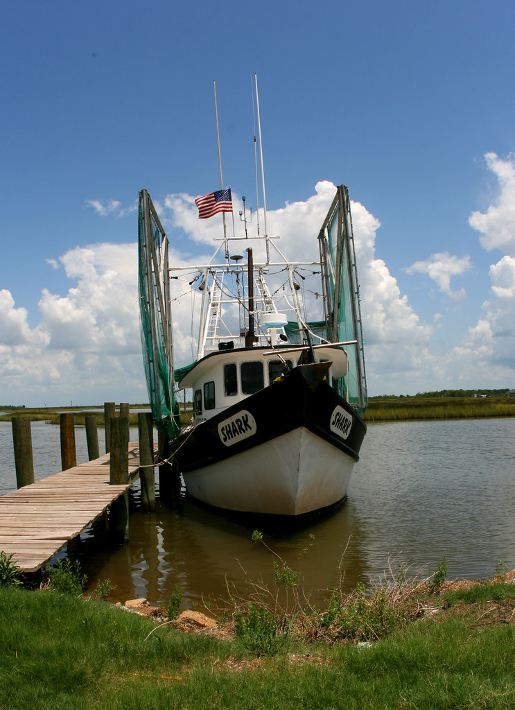 Shrimp Boat Shrimp boat in Hackberry, LA in Cameron Parish