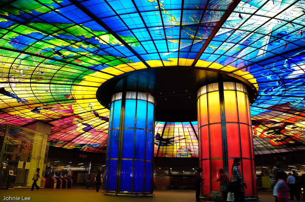 Taiwan Kaohsiung MRT Art Beautiful art in Formosa Blvd S… Flickr