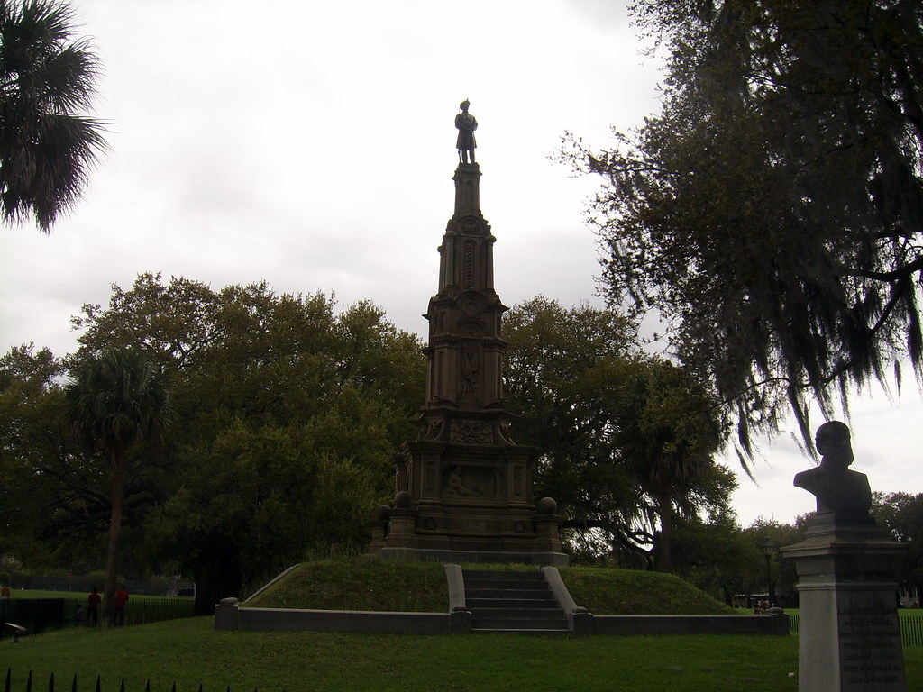 Forsyth Park Confederate Monument, Forsyth Park 1874 Reading Tom