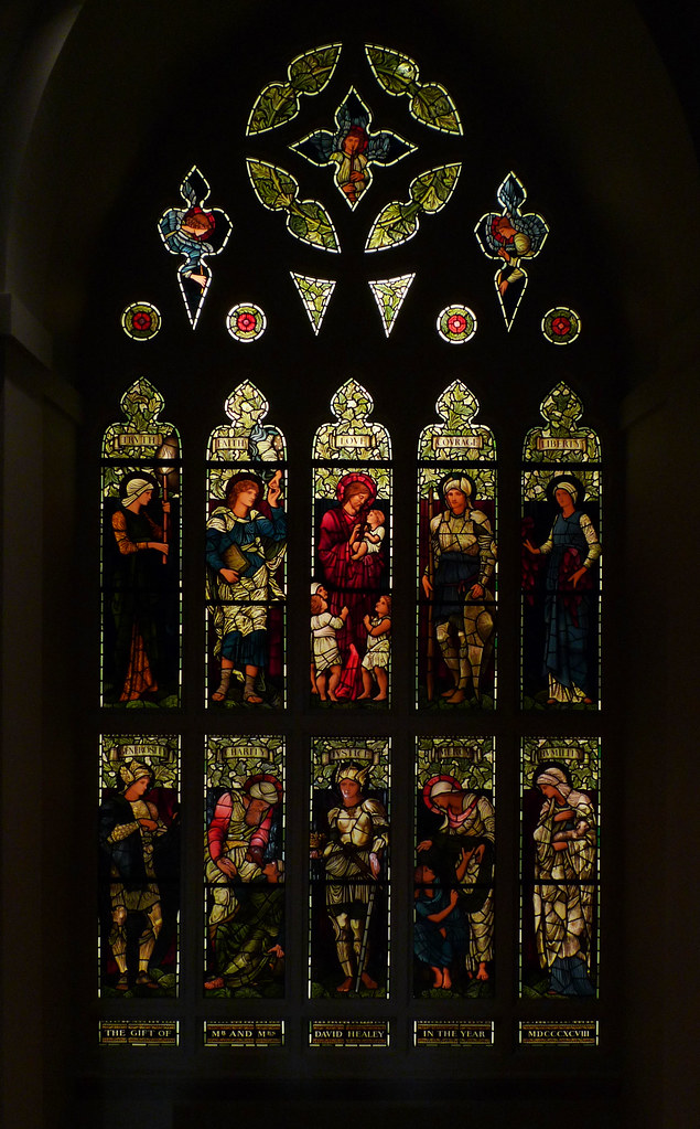 Huntington Window Stained glass window at the Huntington L… Flickr