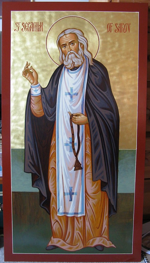 St. Seraphim of Sarov 44" x 24". Commissioned by Sts. Pete… Flickr