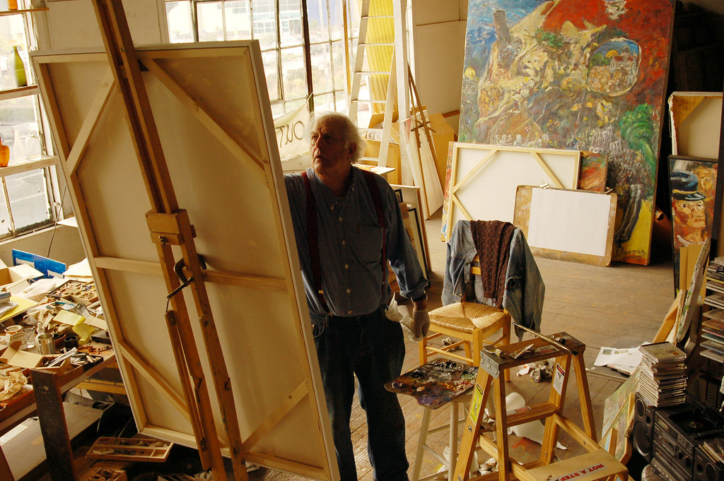Jack Freeman, painter. April 2009 Jack Freeman working in … Flickr