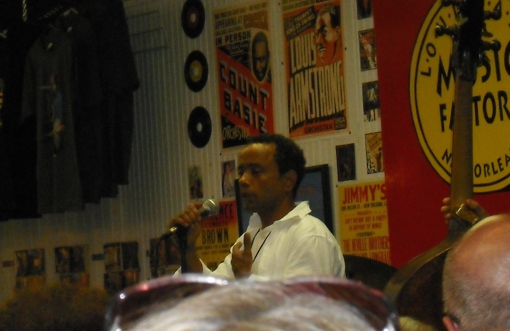 John Boutte At the Louisiana Music Factory. Mark "Sunnyboy" Mason