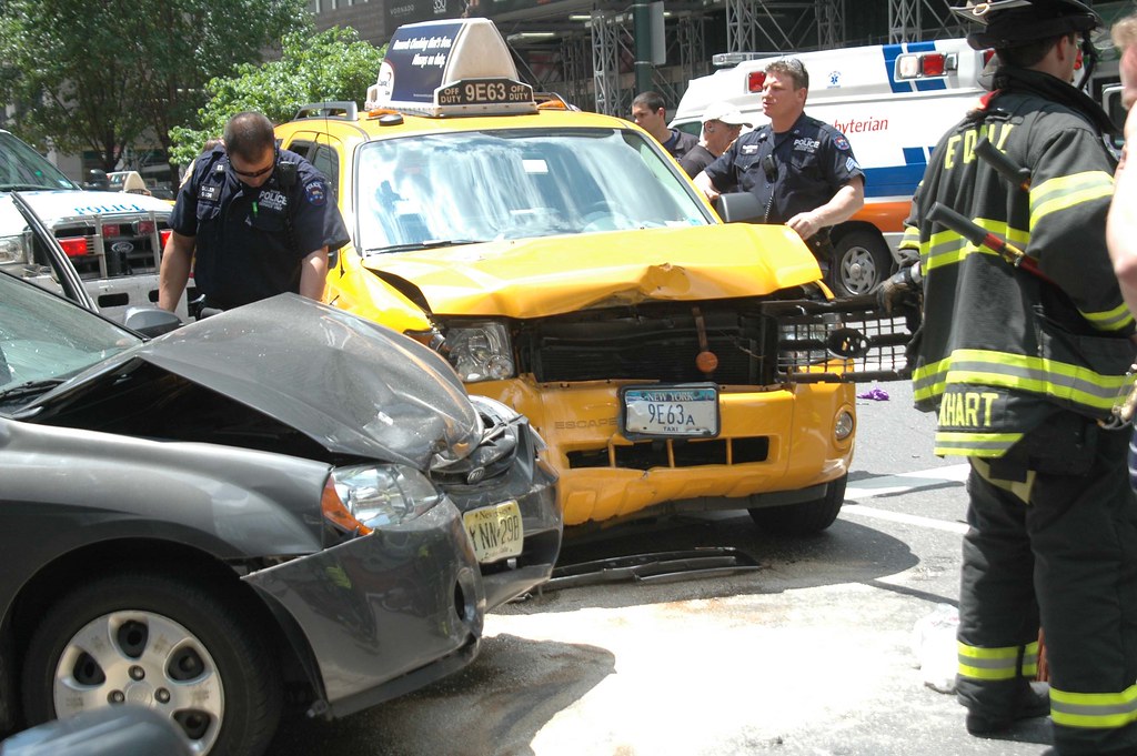 Taxi Sunday 3 car accident on 52nd Street and Park Ave Ethan Flickr