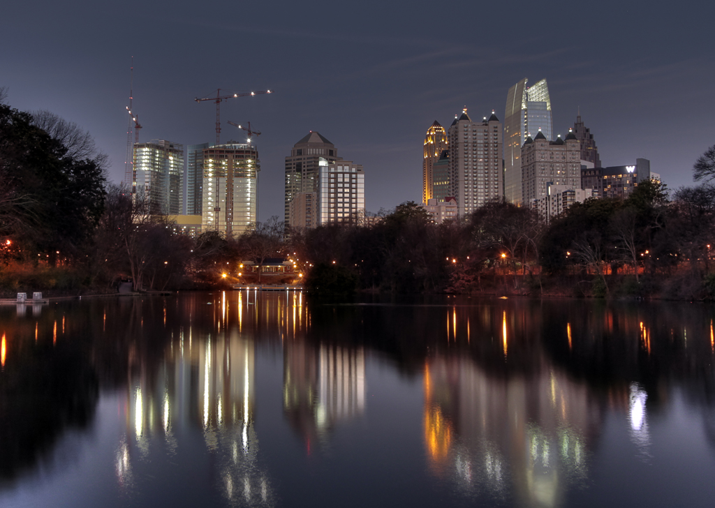 Midtown Atlanta skyline via Piedmont Park Atlanta skyline … Flickr