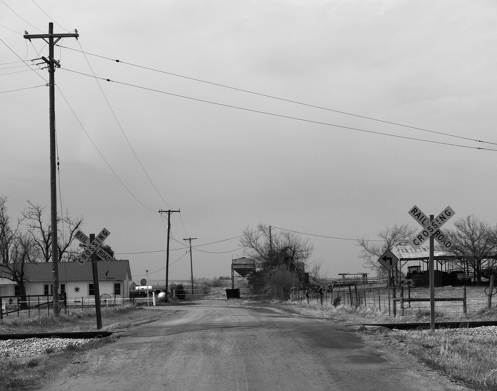 Railroad Crossing Vera, Oklahoma. Wade Harris Flickr