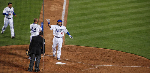 Manny Ramirez walkoff Home Run Los Angeles Dodgers Flickr