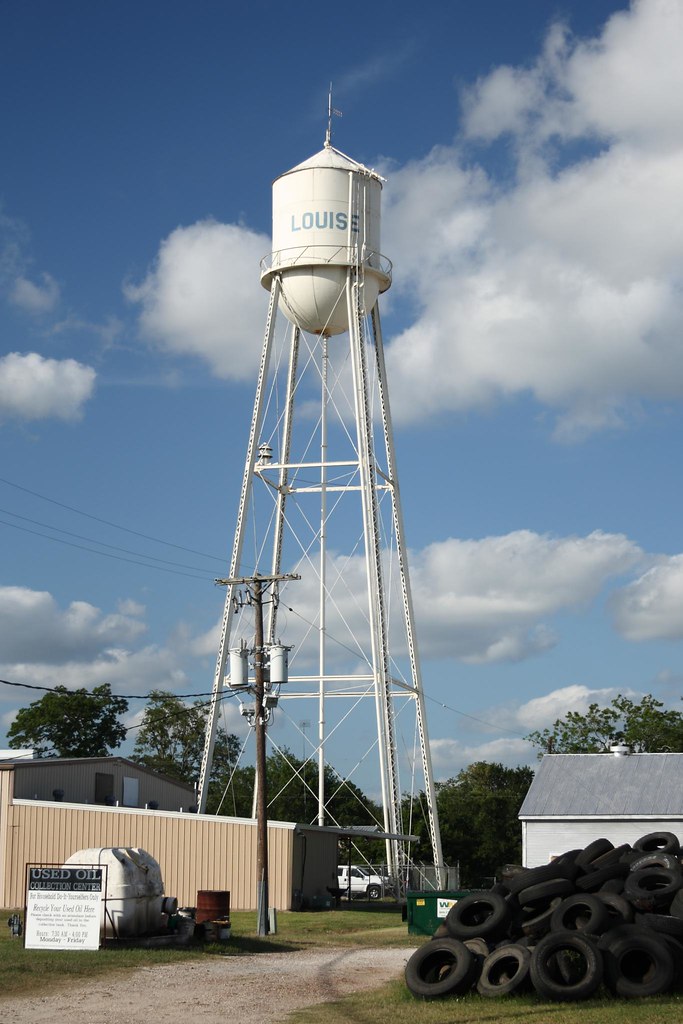 Louise Water Tower Louise, Texas was named after Louise Hu… Flickr