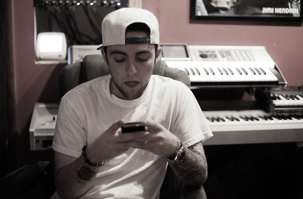 Mac Miller. Mac writing for his new album. 53111. Justin Boyd Flickr