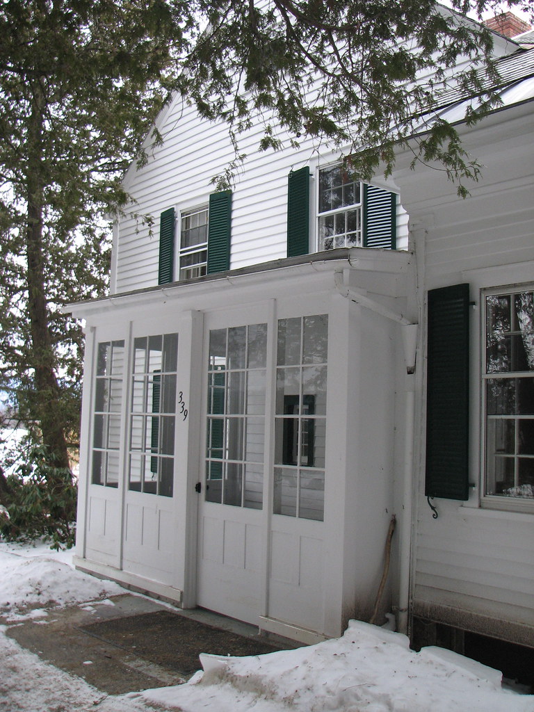 Hadley House glass porch view Middlebury, Vermont USA • … Flickr