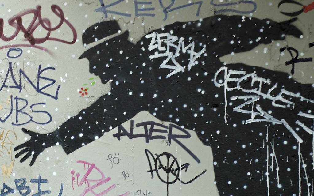 Spy vs. Spy graffiti scot2342 Flickr