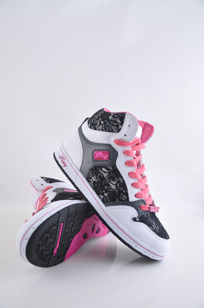 White Lace Pastry Shoes These white hi top Pastry shoes ha… Flickr