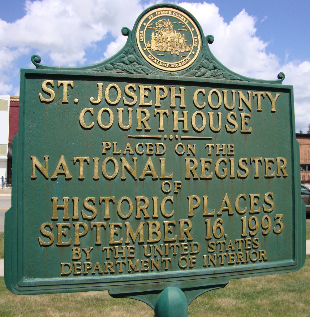 Saint Joseph County Courthouse Marker (Centreville, Michig… Flickr