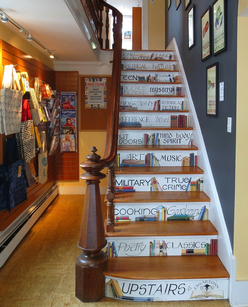 Stairway to heaven. Edgartown Books Martha's VIneyard, MA