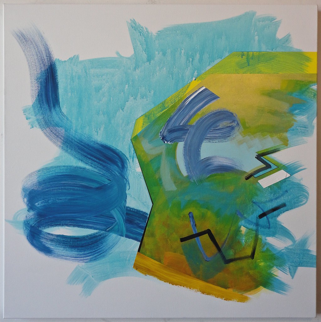 Untitled. 08/08/15 acrylic/metallic paint on canvas, 40"Hx… Flickr