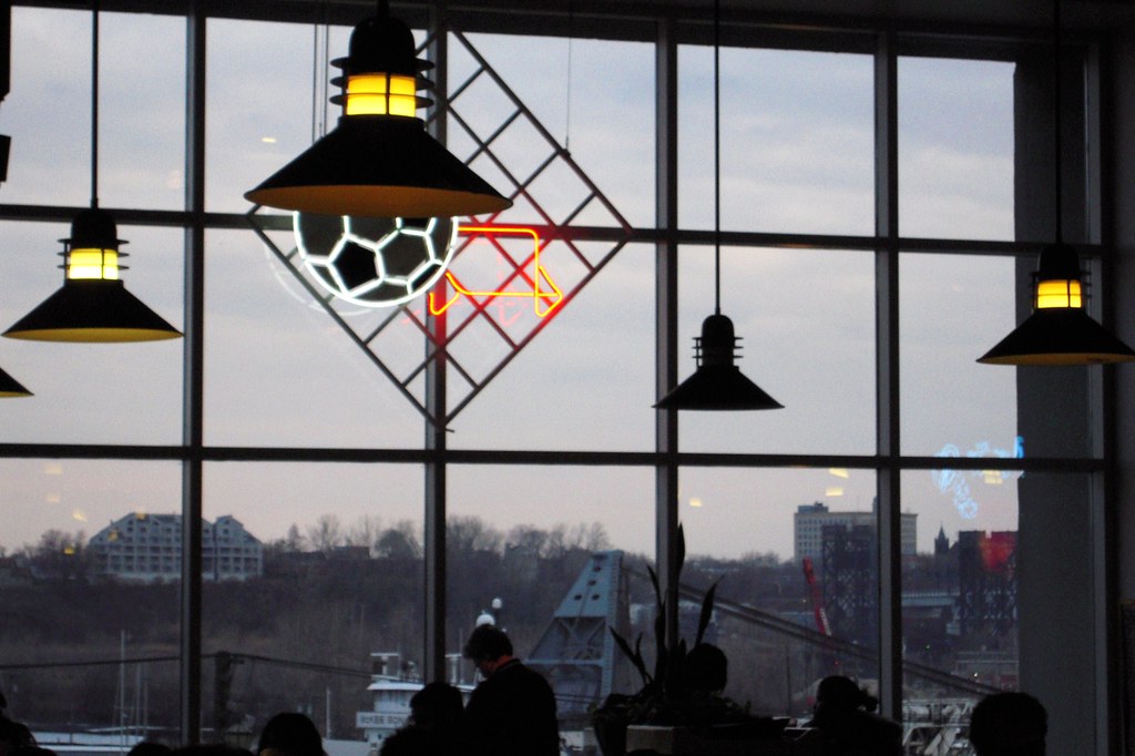Cleveland [Tower City] food court, view across the Cuyahog… Flickr