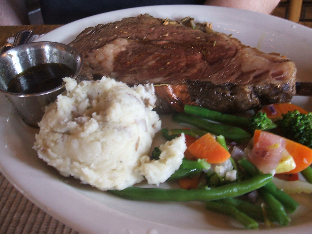 Prime rib At Old Feed Mill. jumbledpile Flickr