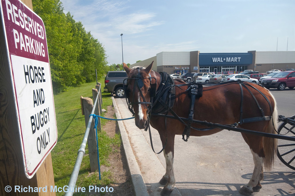 Horse and buggy parking only At the Walmart store in Ogden… Flickr