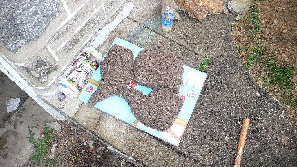 P1060632 that's the lamb wrapped in wet burlap and tinfoil… Elias