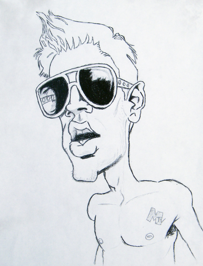 Johnny Knoxville Recreation of drawing by Tom Richmond 8.5… Flickr