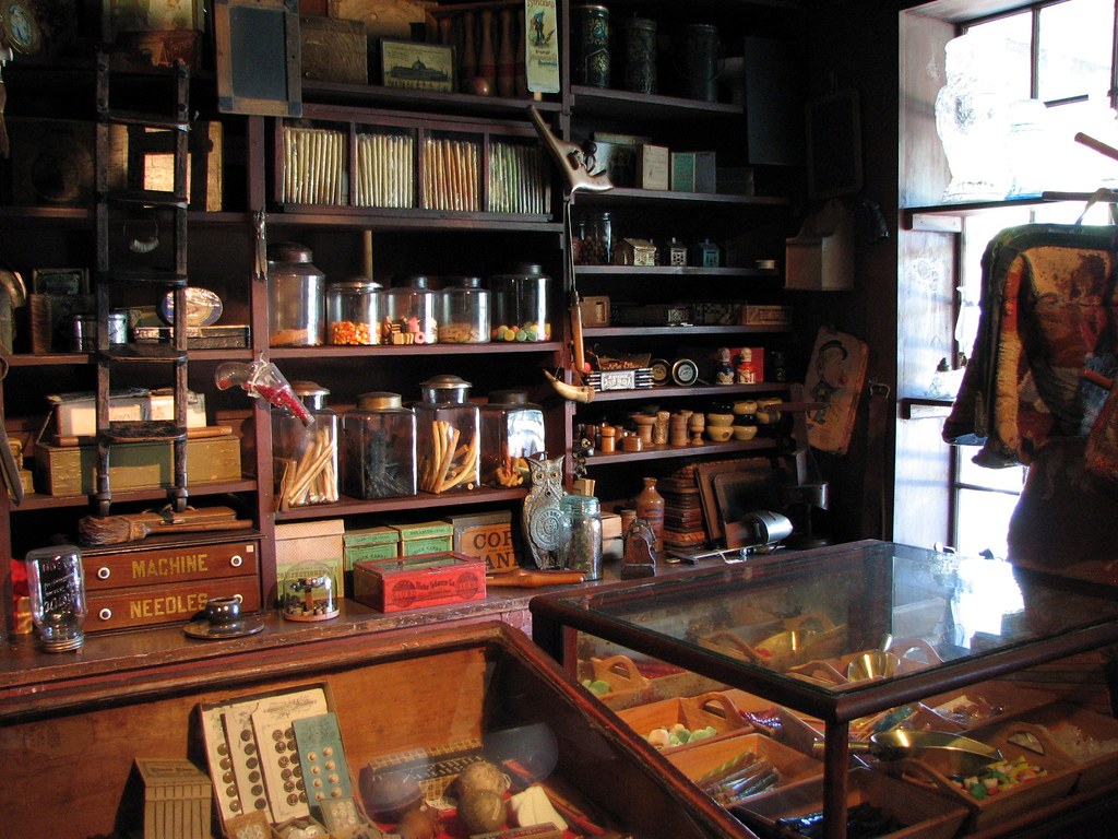 General Store and Apothecary Shop Shelburne Museum located… Flickr