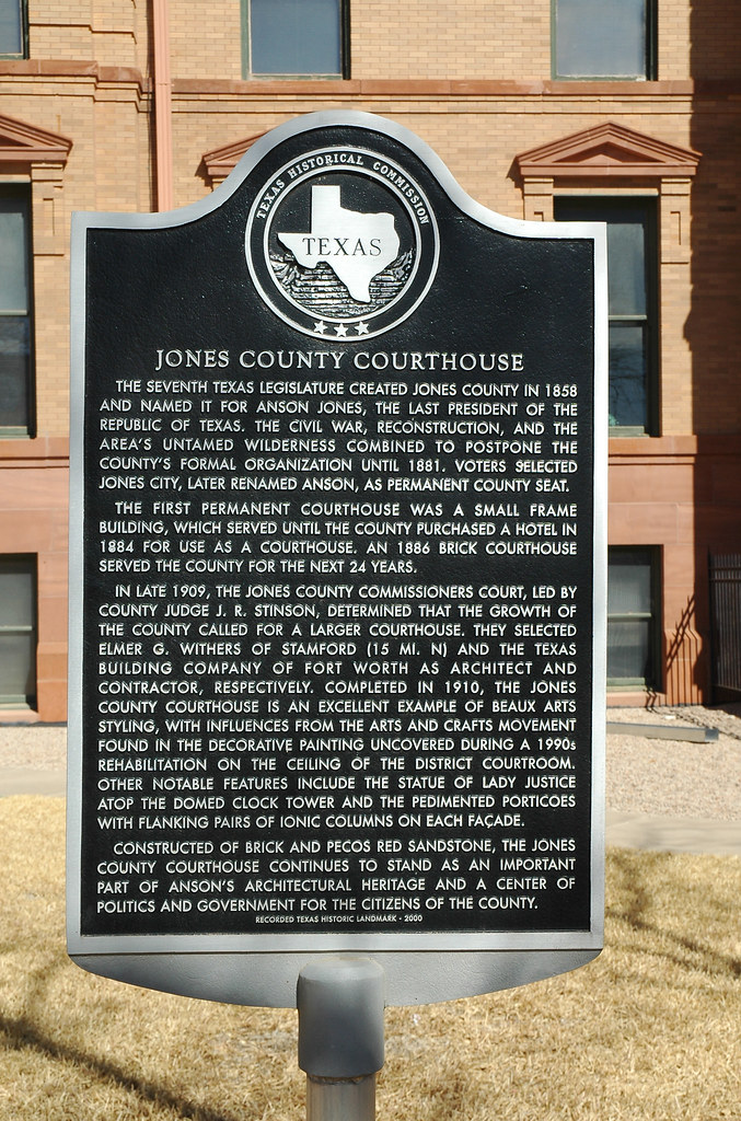 Jones County Courthouse Historical marker on the grounds o… Flickr