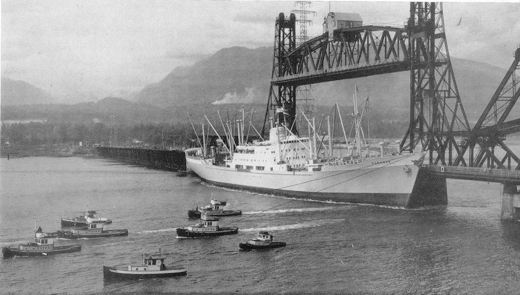 Bonanza against Second Narrows Bridge Cargo ship Bonanza p… Flickr