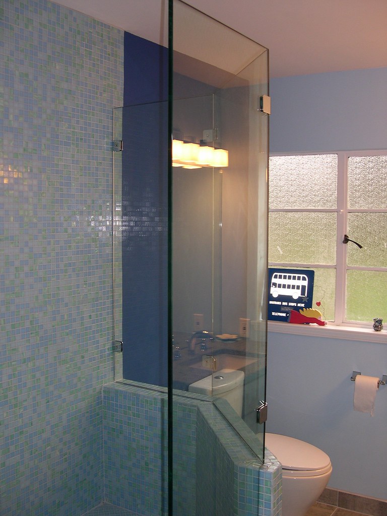 Bathroomupdate 001 We finally got the shower glass install… Flickr