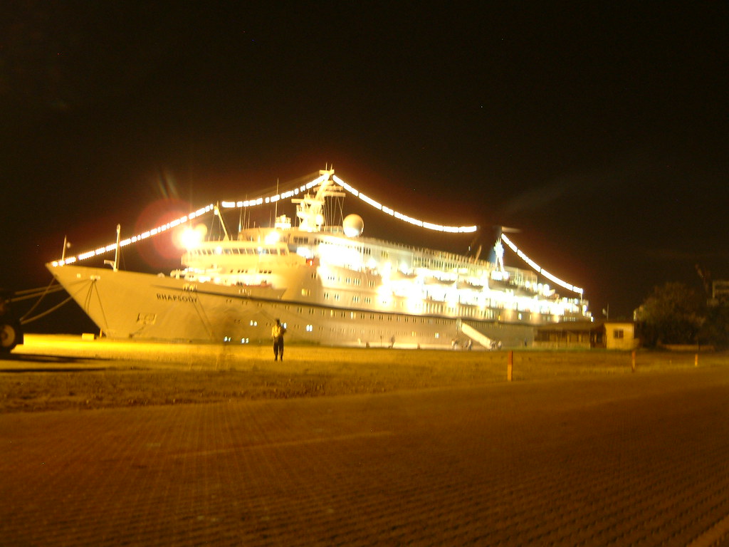 Cruise ship picture from shore Maputo Took this after a