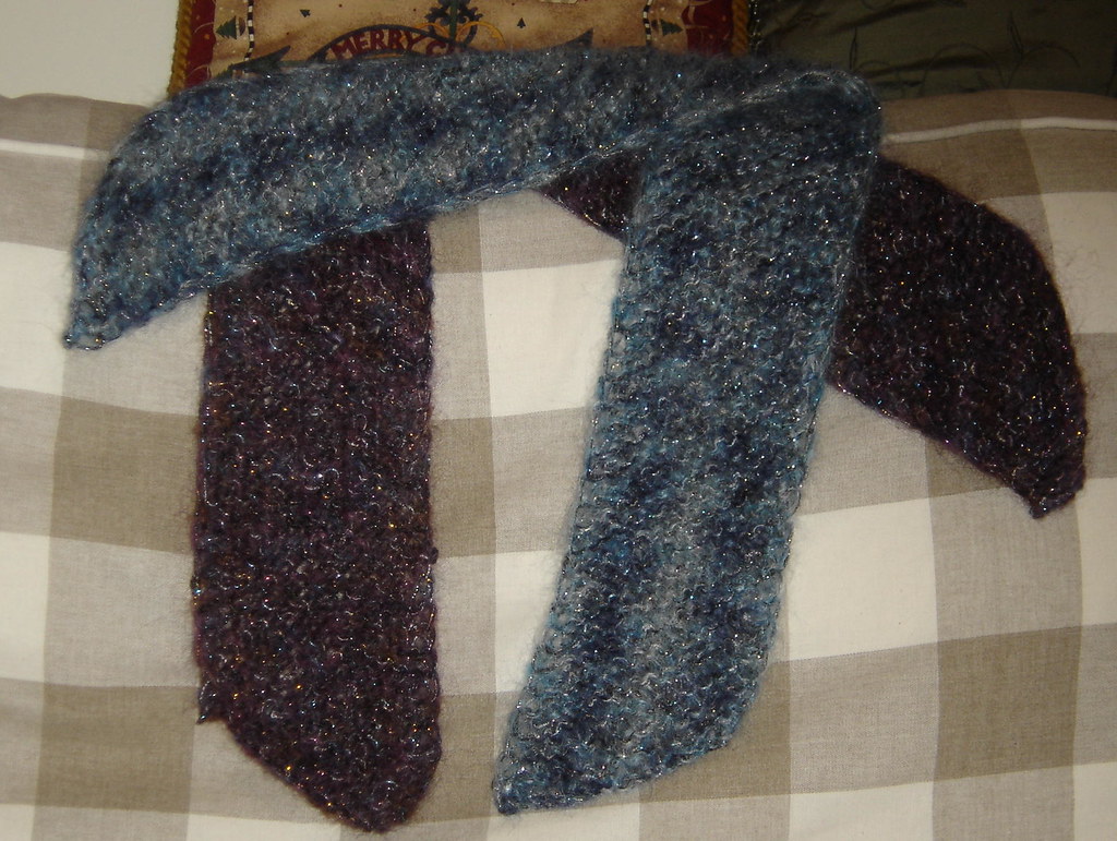 Alexis & Alina Scarves Bias Scarf from Lion Brand Cast on… Flickr