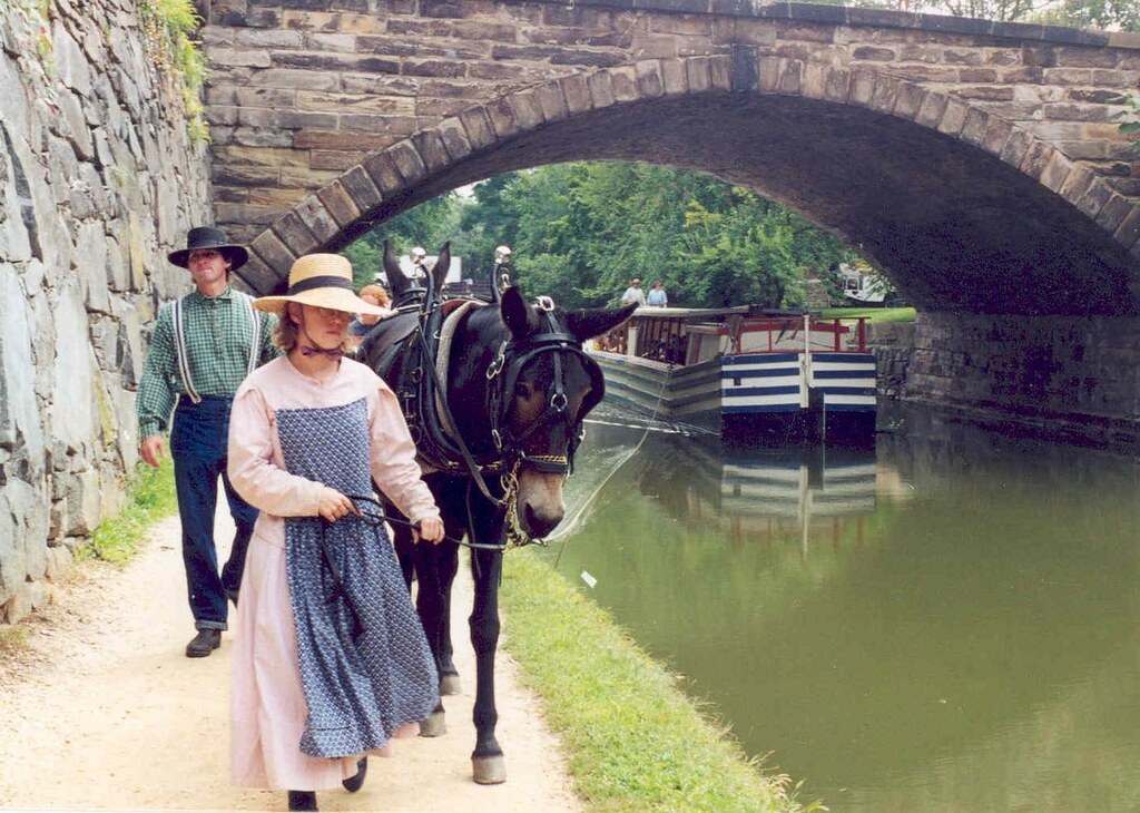 Barge in the Chesapeake Ohio Canal Advertisin… Flickr