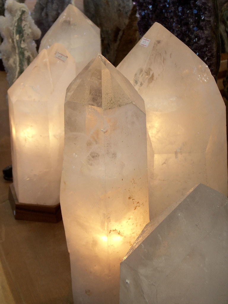 Quartz Lamps, Glow These lamps are made from giant quartz … Flickr