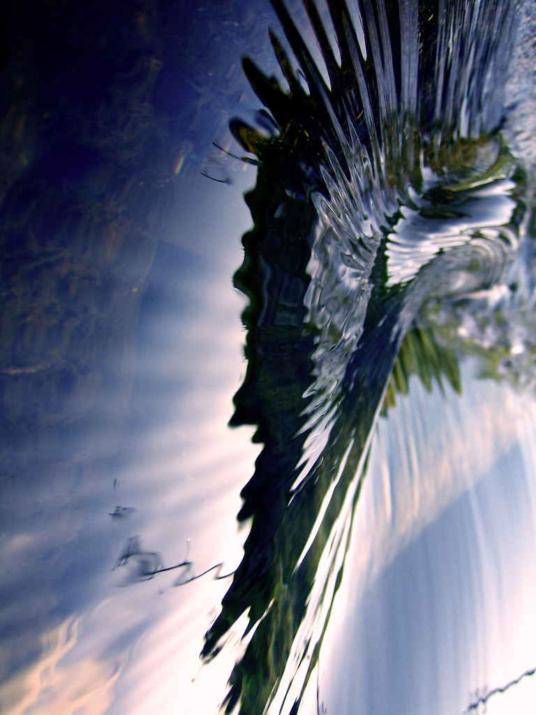 Water Wings Took a close up photo of some water rushing ov… Flickr