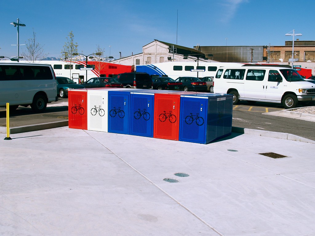 Bike lockers at SLC Central Station The Utah Transit Autho… Flickr